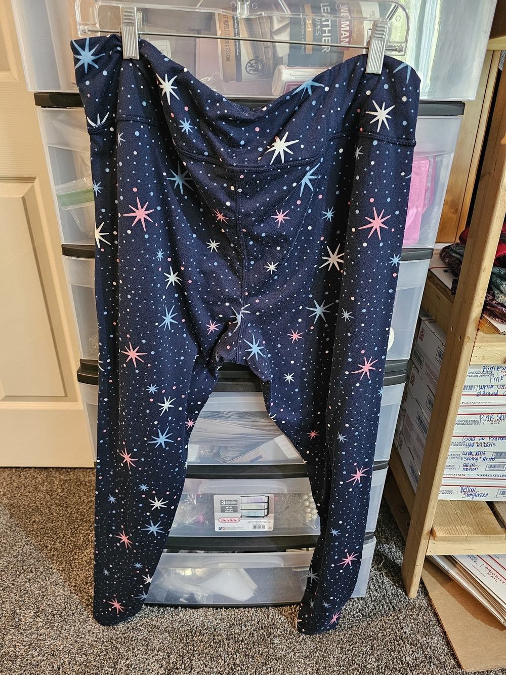 Woman's Cuddle DUDS  Navy Leggings - Cozy Everyday Bottoms XL